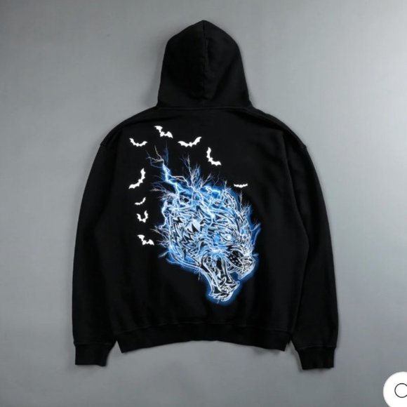 Darc Sport Other - DARC Sport Born in Darcness Pierce Hoodie Pigment Black Blue NWT Wolves Gym